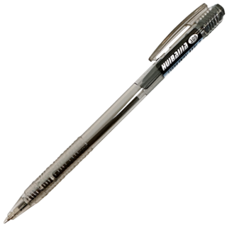 惠佰嘉 HBJ-309 自動原子筆 0.7mm 按壓式原子筆 黑/藍/紅 彈跳式圓珠筆 辦公文具, 黑色, 1個