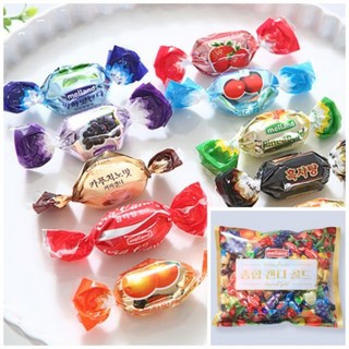 1봉(800g) 종합캔디 10가지 과일맛 사탕 후식 캔디 대용량 대량 벌크 업소 차량용, 1g, 1개
