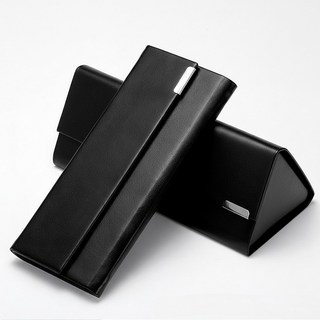 폴케이 접이식 가죽 안경 케이스 휴대용 선글라스 보관함