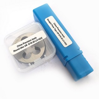 HSS-왼손 통합 스레드 탭 및 다이 세트 2 개 UNC 9/16 9/16-12 가는 스레드 스트레이트 플루트 탭 다이 세트 UNF 9/16-18 9/16-20, UNC 9l16-12 lh, 1개