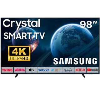 삼성전자 98인치 TV 4K 크리스탈 UHD 스마트티비 98DU9000 LED 미러링 넷플릭스 유튜브, 방문설치, 스탠드형