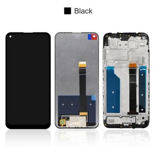 LG ThinQ LCD 디스플레이 터치 스크린 디지타이저 어셈블리 디스플레이 스크린 LG LMG810 LM-G810 LMG810EAW LCD 스크린 테스트 완료, [01] Black With Frame