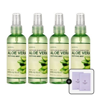피부관리 알로에 수딩 진정 수분 보습 안개분사 미스트 150ml 4개진정 쿨링 트러블마스크팩 2매 케어 탄력 영양