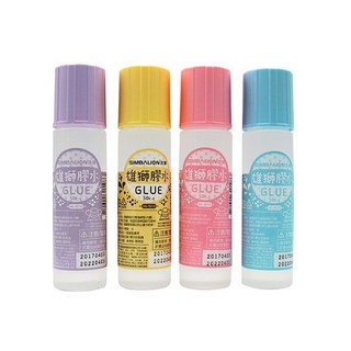 SIMBALION 雄獅 HG-5010 膠水 50cc (24瓶入) (馬卡龍版), 1個