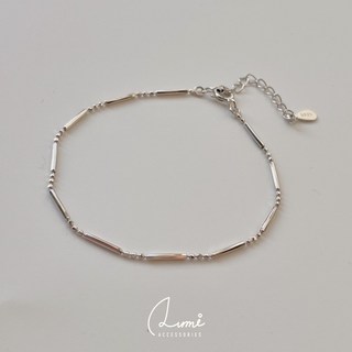 ALUMI 摩斯密碼 s925純銀手鍊 簡約時尚純銀飾品