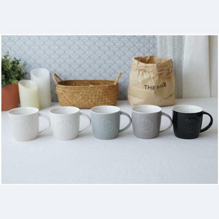 내열 뜨거운커피컵 5컬러 화이트 블랙 민트그레이 돌답례품머그컵 머그, 1개