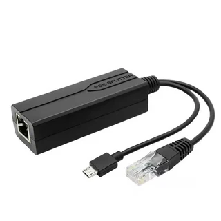 POE 분배기 48V ~ 5V 마이크로 USB tpye-C 100Mbps Hikvision 용 기가비트 카메라 인젝터 전원 공급 장치, 05 Micro 100Mbps-2.4A