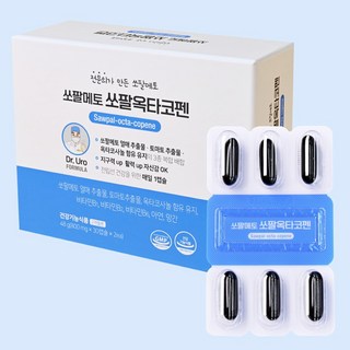 비뇨의학과 전문의 성분 배합 직접 만든 닥터유로포뮬라 쏘팔메토쏘팔옥타코펜 전립선 건강 120정 4개월분 60정 2개월분 전문의쏘팔메토, 4개, 30정