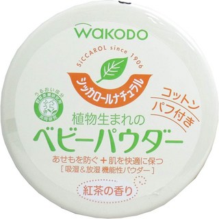 [FMD][現貨] 日本 WAKODO 和光堂 嬰兒爽身粉 天然植物玉米爽身粉 紅茶香 120g 不含滑石粉, 1個, 紅茶香（120g）