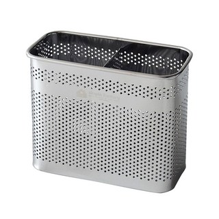 스텐 수저통 국산 식기세척기 걸이형 직사각, 실버, 1개