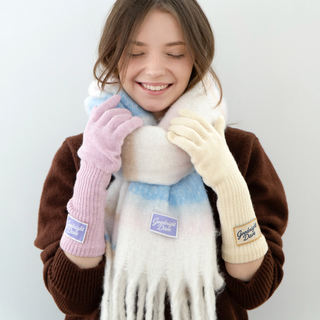 코지 웨어 클라우드 머플러 겨울 패션 니트 목도리