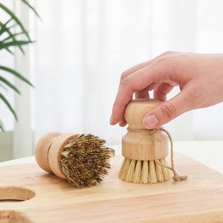 마마무드 주방 무쇠팬 세척솔 천연수세미 코코넛+사이잘삼 클린 브러쉬 세트, 1개, 코코넛&사이잘삼 브러쉬 세트