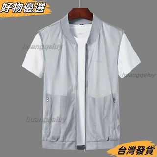 臺灣熱賣 M-5XL大碼背心男 工作背心 薄背心 馬甲背心男 清涼透氣立領薄款馬夾網眼背心多口袋坎肩男外套潮