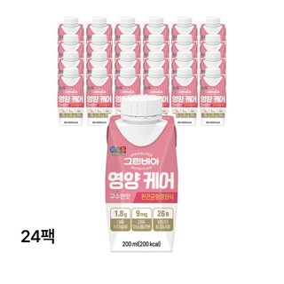 그린비아 영양케어 구수한맛 완전균형영양식, 200ml, 24개