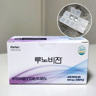 침침한 눈 피로 안구건조 개선 VTCR 빌베리 셀레늄 브로멜라인 비타민C 루노비전 눈 건강 영양제, 2박스, 30정