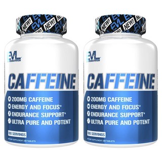 EVLUTIONNUTRITION 咖啡因錠, 100入, 2個, 100錠