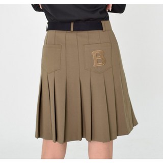 겨울 5부 롱 긴 기장 미디 플리츠 여성 골프 웨어 랩 스커트 반 바지 베이지 블랙 가을 기모 빅사이즈 치마 큐롯