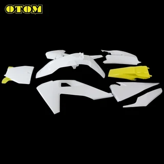 HUSQVARNA 2019-2023 오토바이 풀 플라스틱 키트 바디 페어링 커버 펜더 연료 탱크 가드 사이드 패널 FC 25, 01 White Yellow