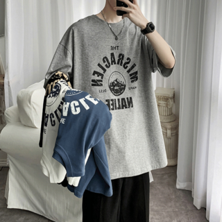 에린델 남자 반팔티 오버핏 스트릿 프린팅