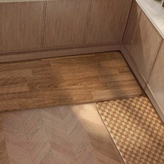 양면 주방 발매트 우드무늬 PVC 12T 소중대 싱크대 논슬립, 1개, 우드 싱크양면매트 12T 대