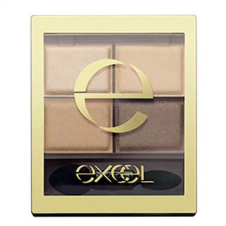 日本 excel 裸色深邃眼影, SR03時尚暖棕, 1個