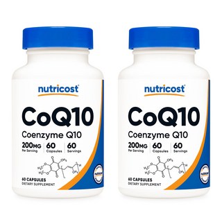 뉴트리코스트 코큐텐 CoQ10 200mg 60캡슐 2병, 60정, 2개