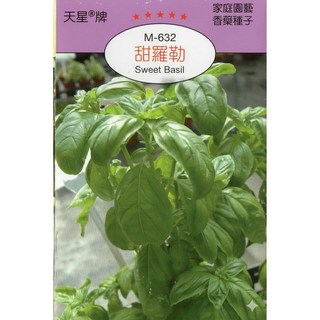 天星牌 甜羅勒 Sweet Basil 種子 M-632 家庭園藝, 1包