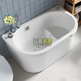 亞剋力加深一體浴缸日式小戶型浴缸獨立式小浴缸深泡座式迷你浴缸浴缸 雙人浴缸 單人浴缸 泡澡浴缸 亞剋力, 1個, 空缸+五件套,1.3M