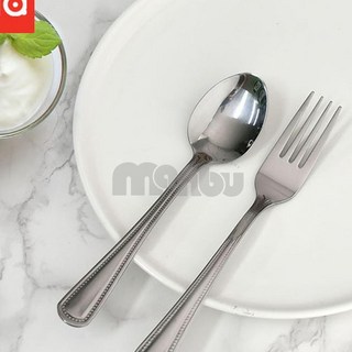 MB9 땡땡이 유아스푼+포크 초등어린이수저포크세트