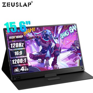 ZEUSLAP 제우스랩 15.6inch 120hz IPS 휴대용 모니터 DEX 모니터 초경량 초슬림 휴대 포터블 모니터 P15A120hz, 15.6