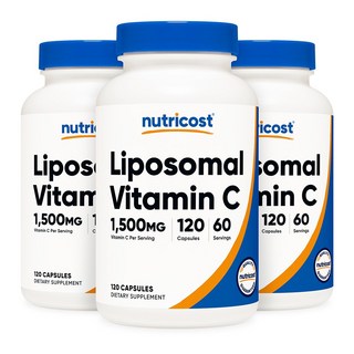 뉴트리코스트 리포좀 비타민C 1500mg 캡슐 120정 3개
