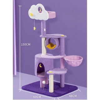 애완 동물 대화형 하늘 사이 잘삼 대형 고양이 점프 플랫폼 등반 프레임 포스트, 1개