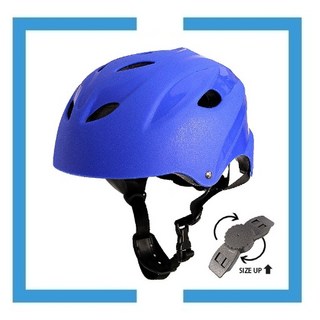 VP 可調式運動安全帽，適用於兒童直排輪、自行車、滑板，附收納袋，多色可選, 1個, 黑色L, 黑色