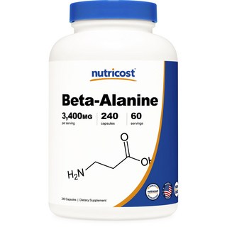 nutricost β-丙胺酸 3400mg 膠囊, 240入, 1個