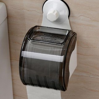 강력 부착 무타공 흡착식휴지걸이 덮개 커버, 단품, 1개