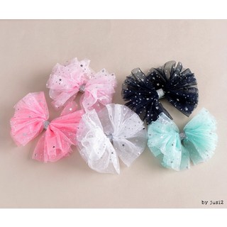 빅 별 망사 집게핀/인기짱