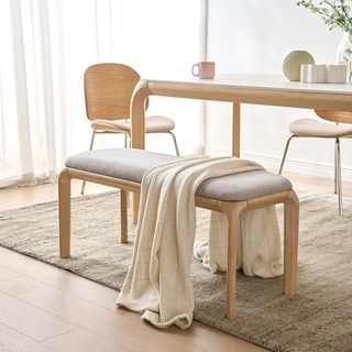 리바트 레티 4인 식탁벤치의자, 브라운