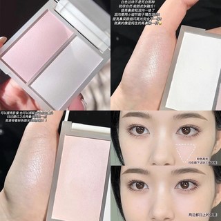 zenn.th雙色高光 打亮 提亮面中淚溝法令紋啞光修容壹體盤, 1個