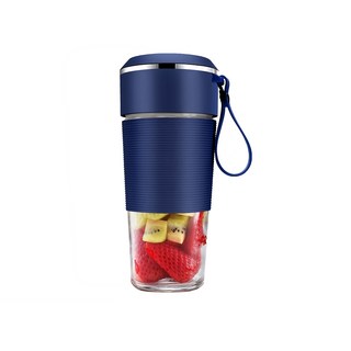 PYHO 믹서기 휴대용 믹서기 USB 충전 400ml 미니 믹서기 자동 믹서기 캠핑 아웃도어 캠핑용 믹서컵, 블루