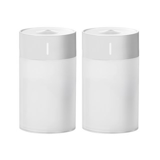 미니 가습기 무드등 가정용 차량용 사무실 탁상용, 흰색/2개