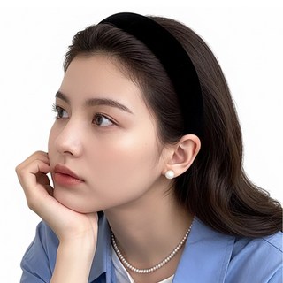 블링살롱 귀안아픈 소프트 클래식 3cm 벨벳 와이드 헤어밴드 머리띠 6컬러 파티룩 연말코디