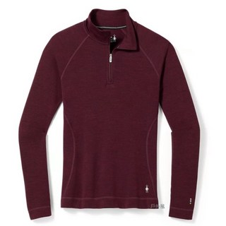 Smartwool 女 Thermal 美麗諾羊毛長袖T 黑櫻桃紫 保暖舒適 時尚百搭