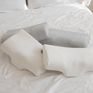 이제잠 코끼리 메모리폼 기능성 경추베개, 화이트, 1개