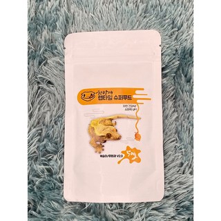 <벅스브라더스>한방애 크레스티드 게코 슈퍼푸드 곤충맛 귀뚜라미 가루 첨가 파충류 도마뱀 과일향 사료, 50g, 1개