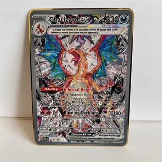 寶可夢金屬卡牌 精選組 (含 阿爾宙斯 帝牙盧卡 帕路奇犽 朱紫ex VSTAR), 噴火龍-ex, 1個