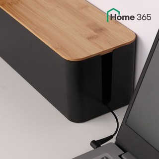 홈365 멀티탭 정리함 6구 5구 3구 대형 중형 소형 / 우드 원목 덮개 콘센트 케이블 전선정리, 우드 블랙, 대형(6구) 정리함, 1개