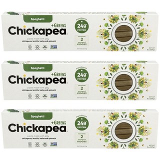 치카피아 24g 프로틴 그린 스파게티, 227g, 3개