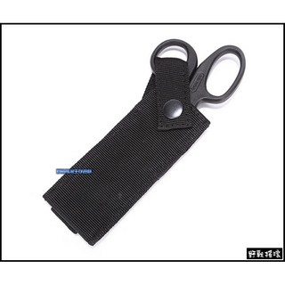 野戰搖滾 EMT軍用醫療剪刀套 黑色狼棕色綠色灰色 工具套刀套急救剪刀套EDC戰術剪刀套EMS, 黑色, 1個