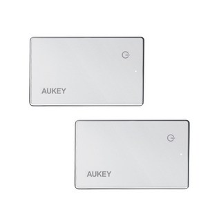 Aukey 輕薄定位卡片 適用 iPhone 定位器 追蹤器 防丟器 定位卡 定位神器, 1個, 二入組