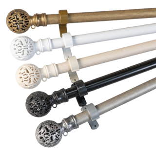 모던뷰 25mm지구 커튼봉 커텐봉, [블랙]